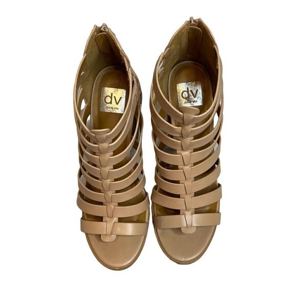 Dolce Vita nude baily block heel caged sandals size 10 - Picture 10 of 16